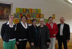 Bürgermister Reff, Stellv. Landrätin Engelhard, Kreisrätinnen Seifert, Steinberger, MdL, Cetin, Vorsitzende Solf-Leipold